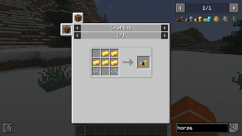 Gold Horse Armor Recipe