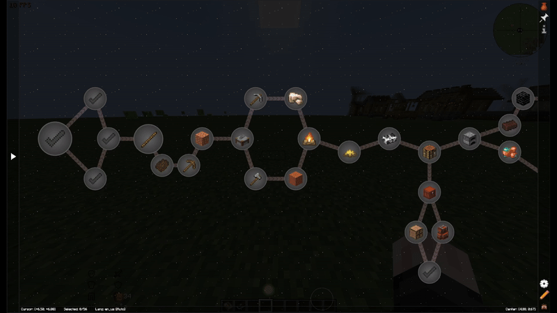 Hovering animation on quest buttons