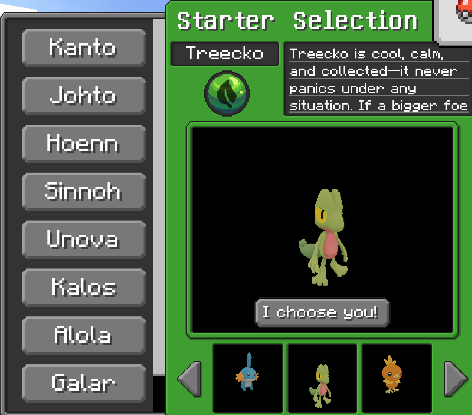Screenshot modpacku Cobblemon Generations Modpack (NeoForge) (3/3)