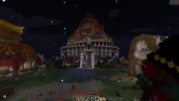 View of the medieval zone spawn with PWGood berries