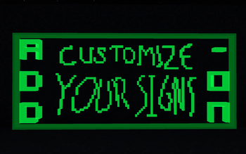Mix and Match Custom & Normal Signs