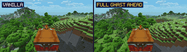 Vanilla vs Full Ghast Ahead