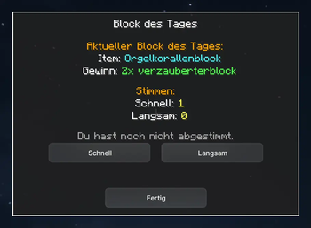Block des Tages
