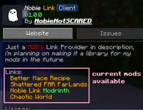 Mod Menu Description