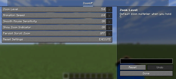ZoomUP Settings...