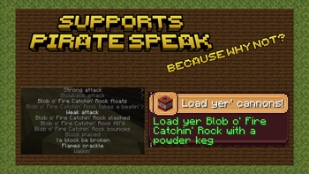 Supports Pirate Speak Too
