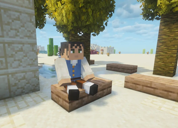 A Colonist chilling in the Colony