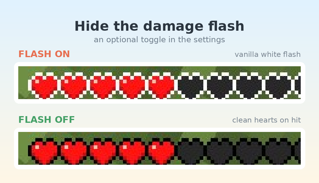 hearts flash toggle
