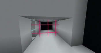 laser pointer door