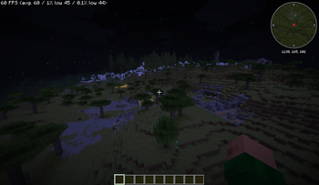 An underground structure emerging