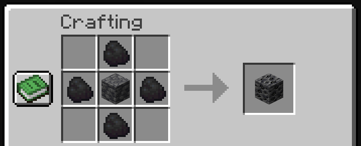 Deepslate Coal Ore Crafting