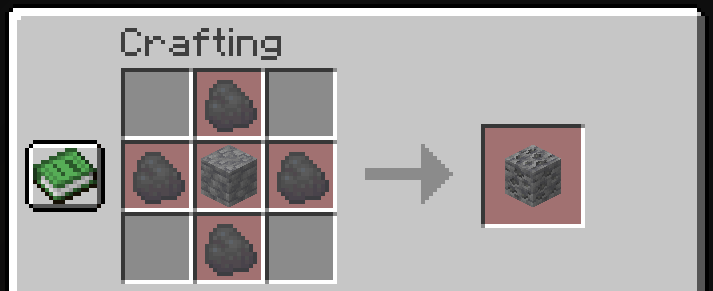 Deepslate Coal Ore Crafting