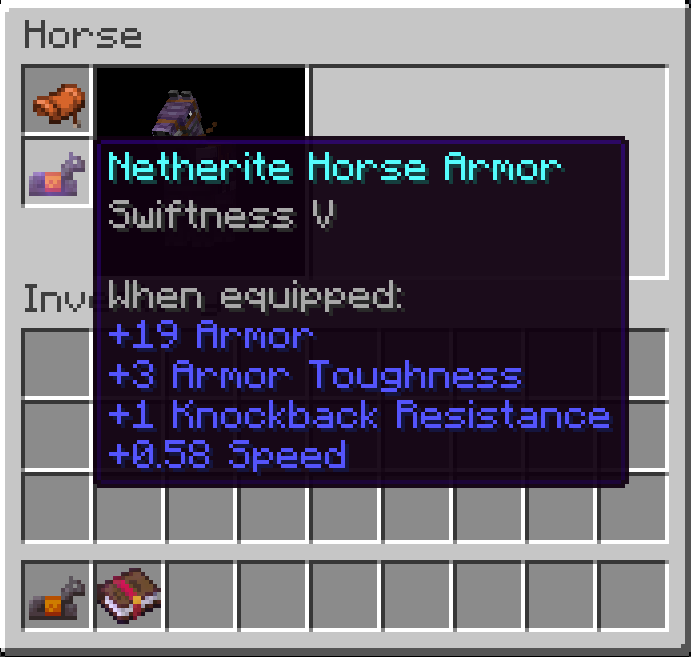 Enchantment on Horse Armor