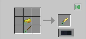 Gold Knife crafting recipe