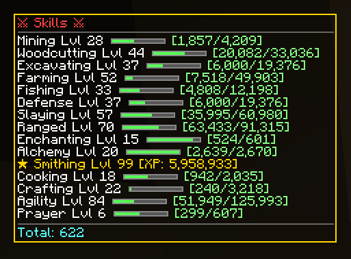 Singleplayer skills hud closeup