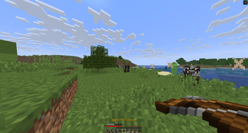 Ranged XP from shooting a cow with a crossbow