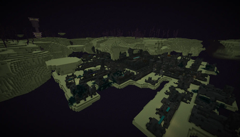 Screenshot displaying the Ancient City Generation in the End