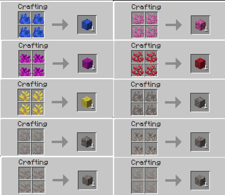 Coral Block recipes