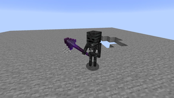 Wither skeleton with a spear