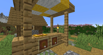 Cutting board in-use