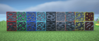 Every ore with the pack enabled.