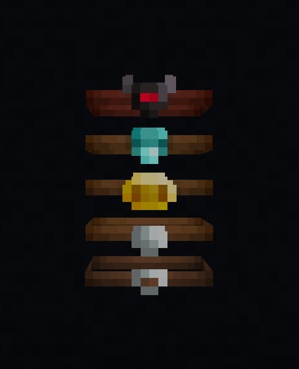 belt indicators for different armor types