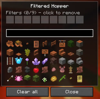 Filtered Hopper (Fork) — screenshot 1