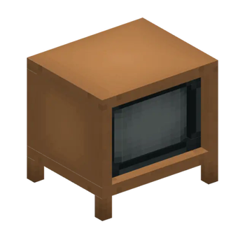 CRT TV Tapered legs Jungle.