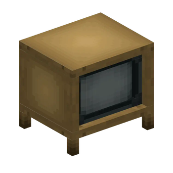 CRT TV Tapered legs Oak.