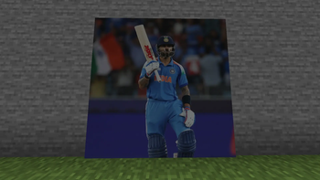 Cricket Player's Painting