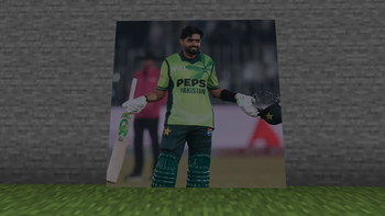 Cricket Player's Painting