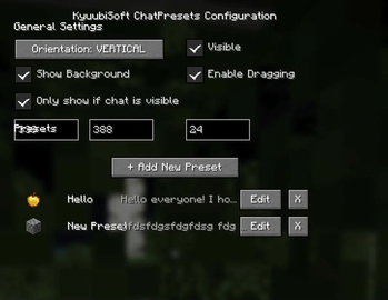 Settings Overview