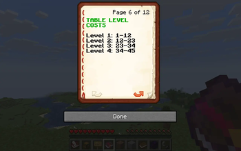 💎 Table Level Costs Screen