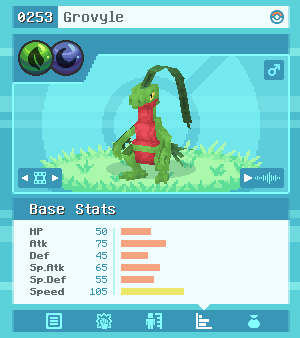 Grovyle New Typing