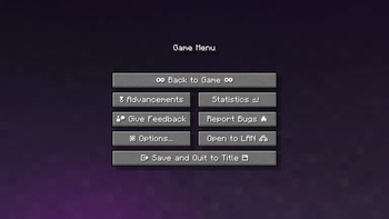 Small Simple Icons in Escape Menu