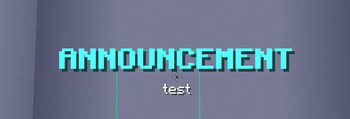 the announcement