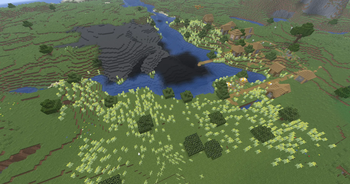 Prairie and Volcanic Falls biome