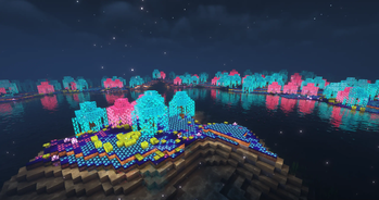 Moon Valley - luminiscent biome