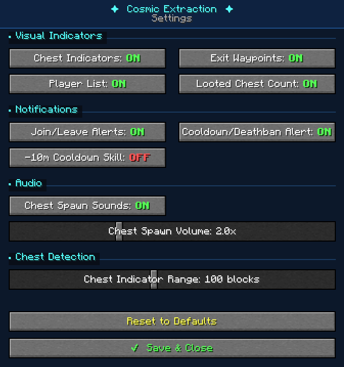 Mod Config