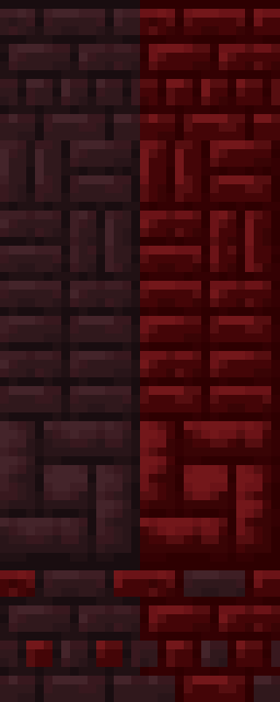 Nether Brick + Red Nether Brick variants
