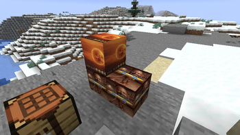 son blocks placed in a world