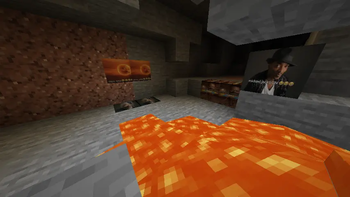 Son blocks spawning in a cave