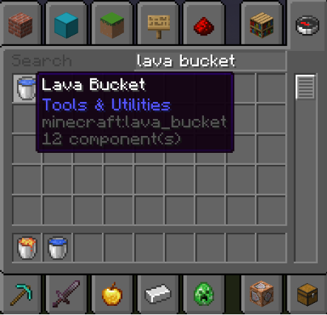 Lava bucket swapped