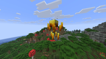 Blaze-Titan compared to a forest