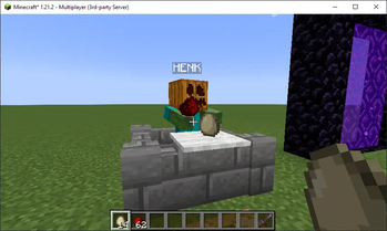 Zombie ignores egg but picks up redstone dust