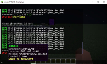 Teleport to tracked mob