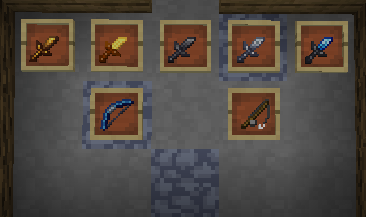 Swords and Bow of the pack