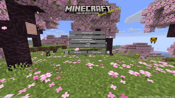 Minecraft title screen