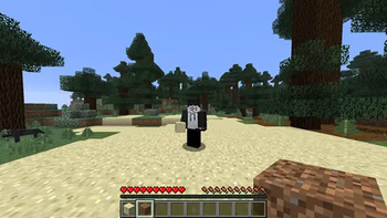 A player has a sand and a dirt