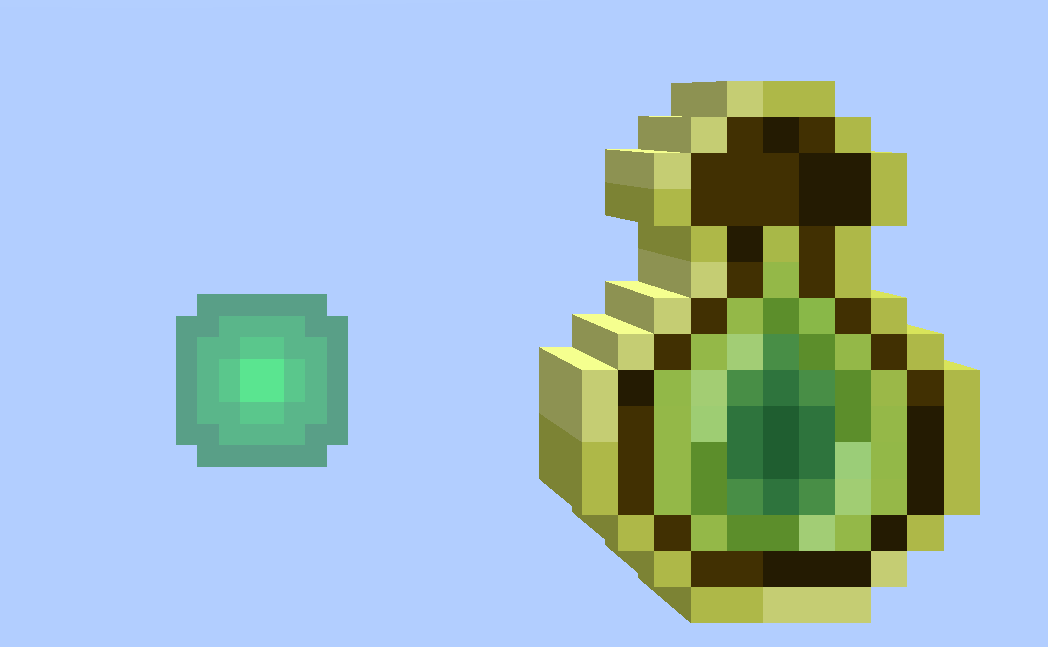 XP Bottle and Orb (Green Part)